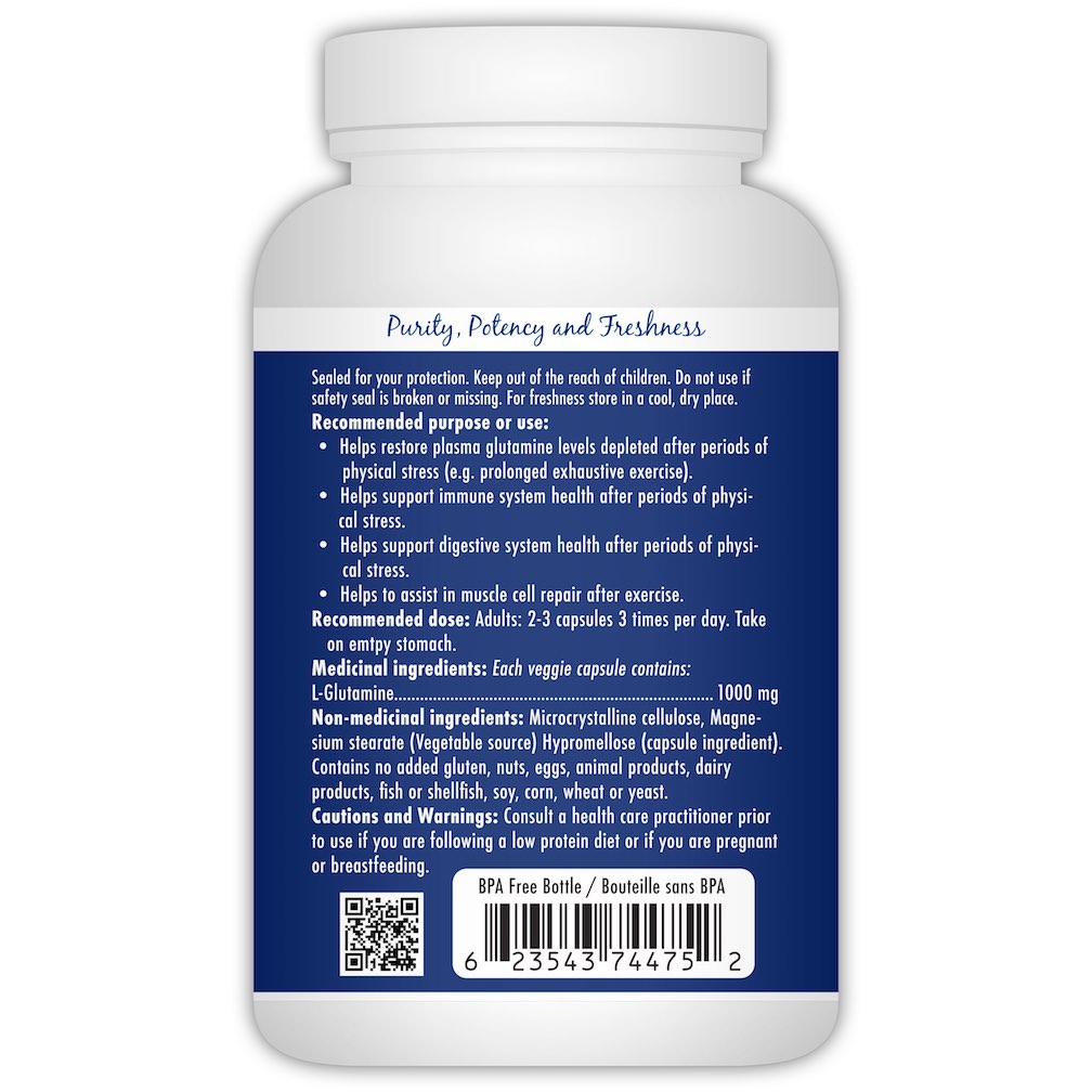 L-Glutamine 180 Capsules A L-Glutamine 180 a