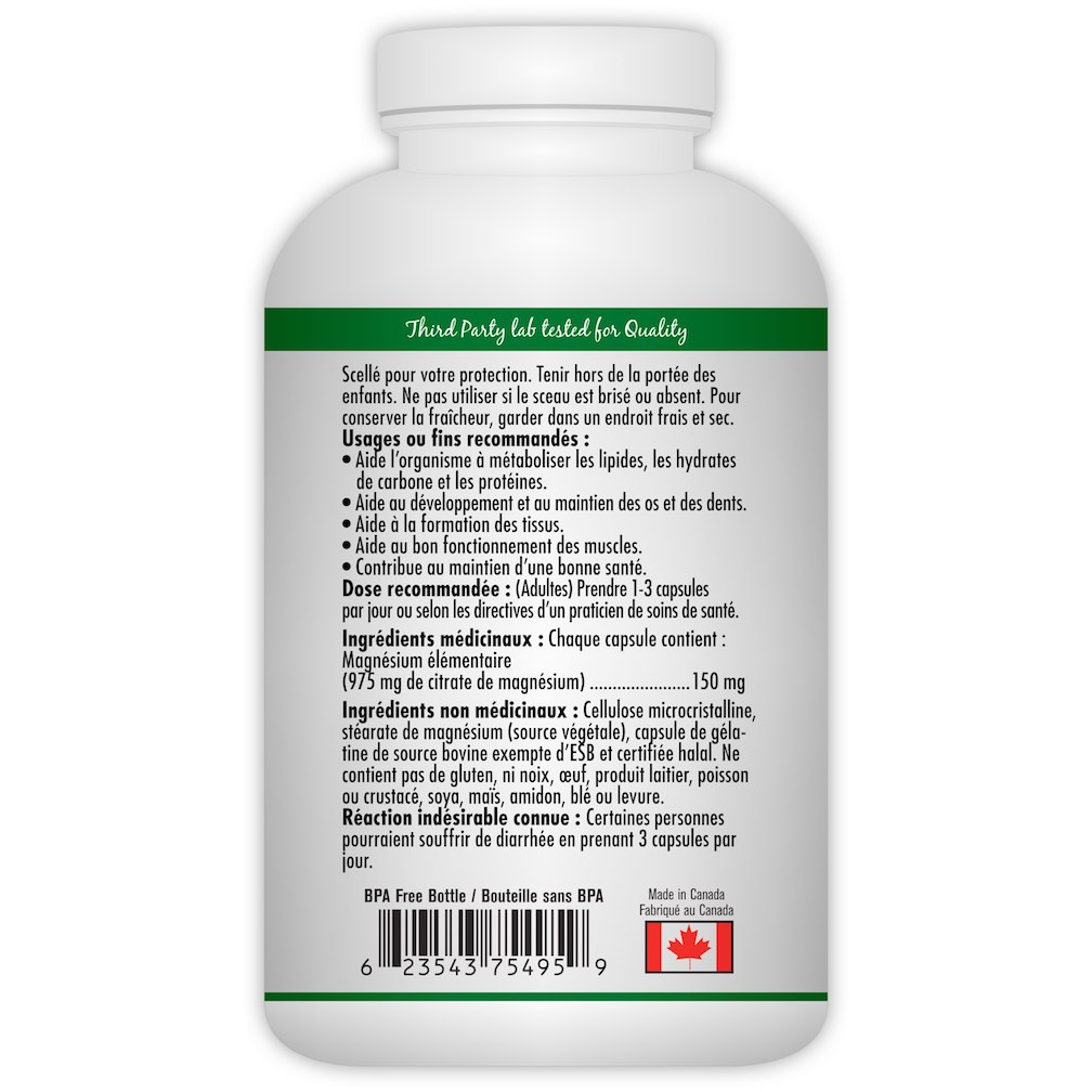 Magnesium Citrate 360 Capsules C Magnesium Citrate 360 c